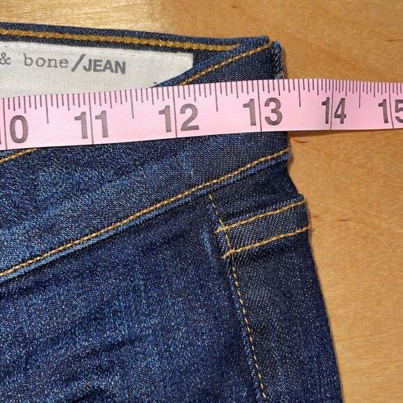 Rag & Bone Cate Mid-Rise Skinny Ankle Jeans Size 25 Kensington Wash $195 - Picture 11 of 13